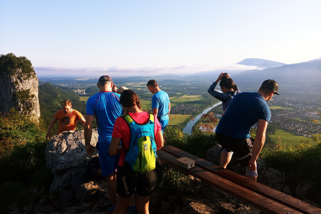 STRATEC colleagues on a hiking team event in Austria
