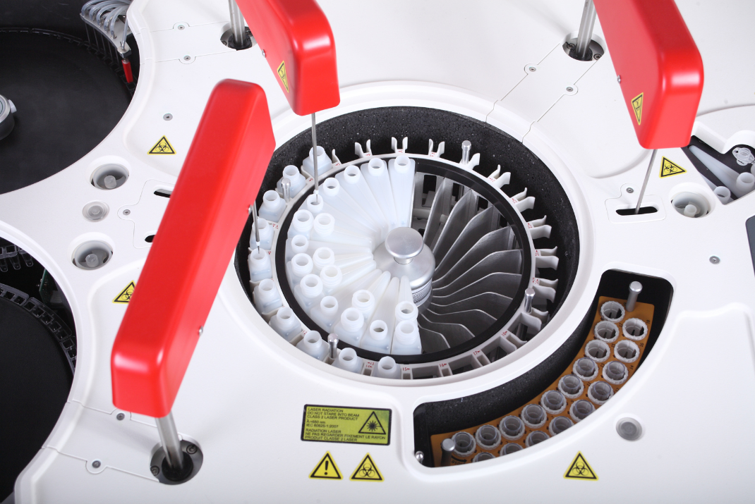 Close-up of a Clinical Chemistry closed system by Diatron