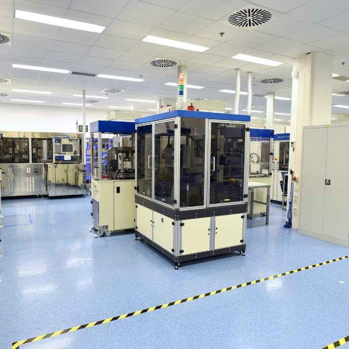 View of our production hall for systems in Anif, Austria