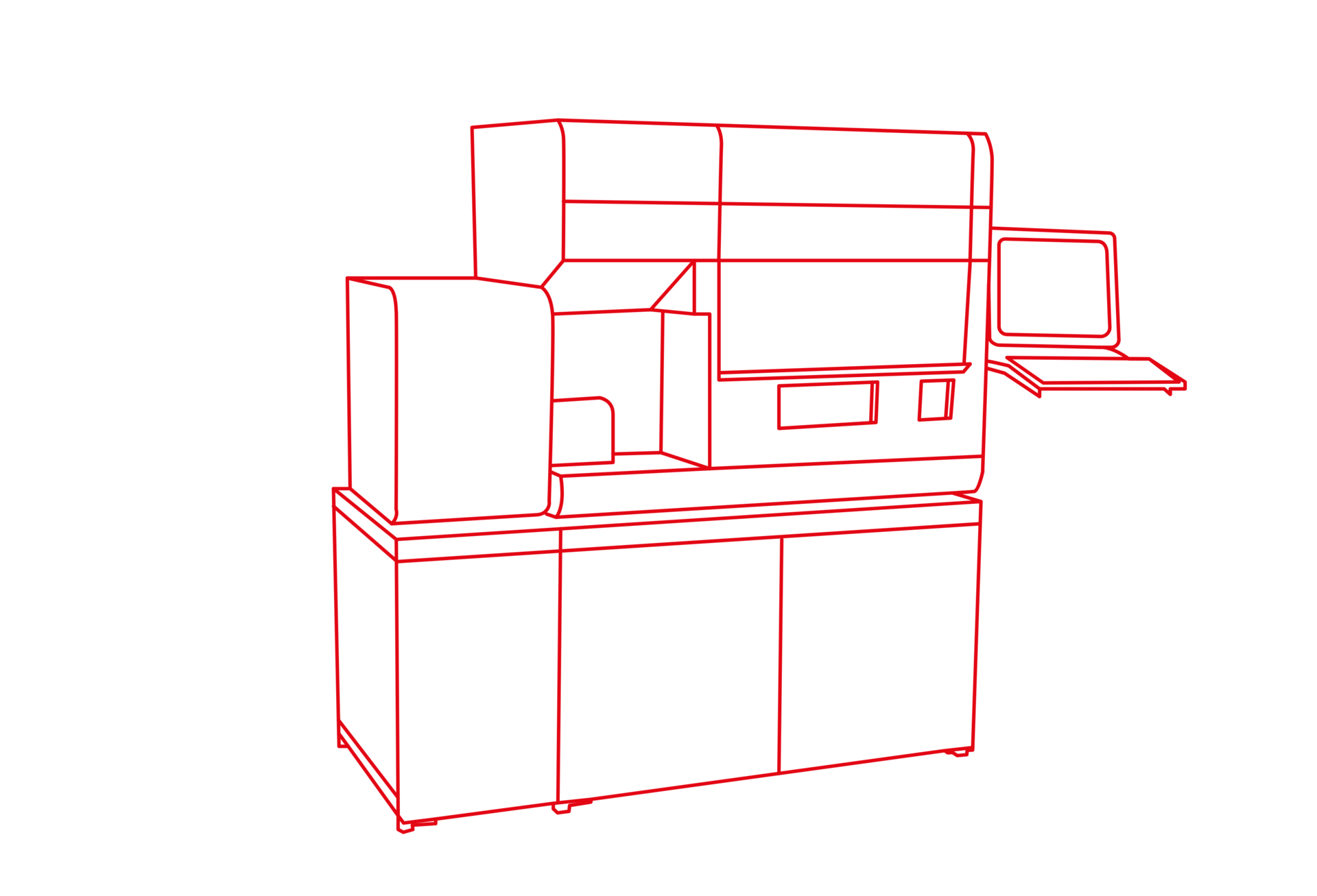 Line drawing of an OEM instrument developed by STRATEC