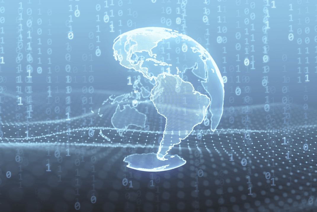 Digitally displayed world